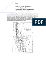 The Geometry of Strike-Slip Faulting: Structural Geology