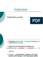 Printf Funkcija C Jezik