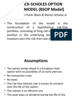 The Black-Scholes Option Pricing Model (Bsop Model)