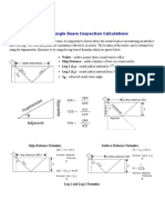 Angle Beam Trig Calculations