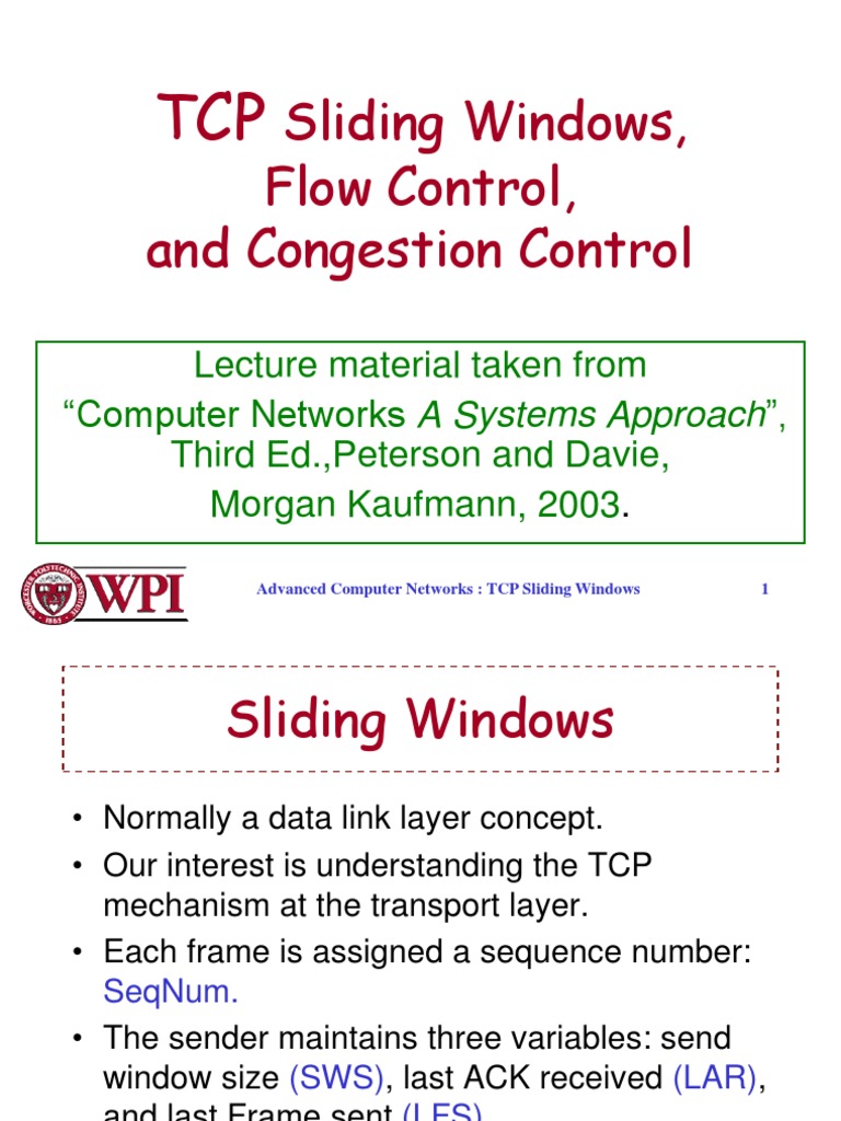 TCP SlidingWindows06 | PDF | Transmission Control Protocol | Internet ...