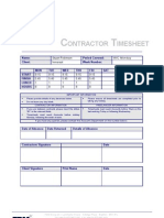 Contractor Timesheet