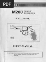 Armscor M200 Series Revolver Cal. 38 Spl. - User Manual