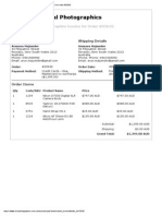 Discount Digital Photographics Invoice For Order #32642