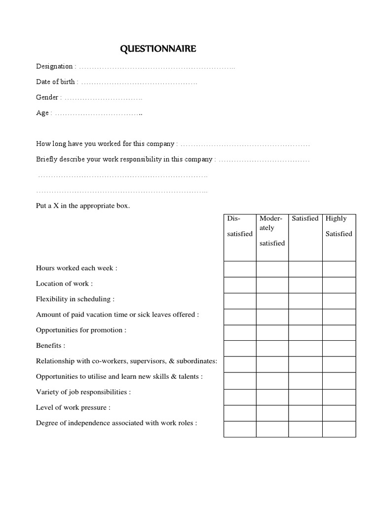 Consumer Behavior Questionnaire | PDF