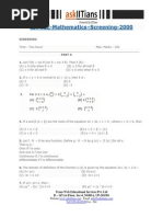 IIT-JEE-Mathematics-Screening-2000: Trans Web Educational Services Pvt. LTD B - 147,1st Floor, Sec-6, NOIDA, UP-201301