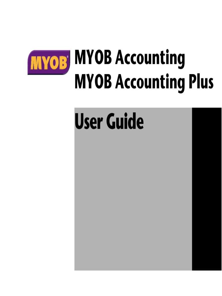 User Guide MYOB | Portable Document Format | License
