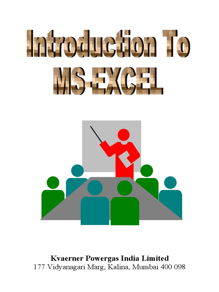 MS EXCEL Training | PDF | Microsoft Excel | Computer File