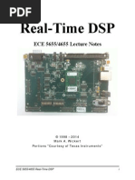 Real-Time DSP: ECE 5655/4655 Lecture Notes