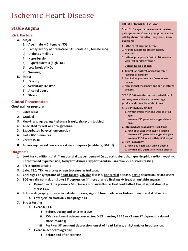 Ischemic Heart Disease | PDF