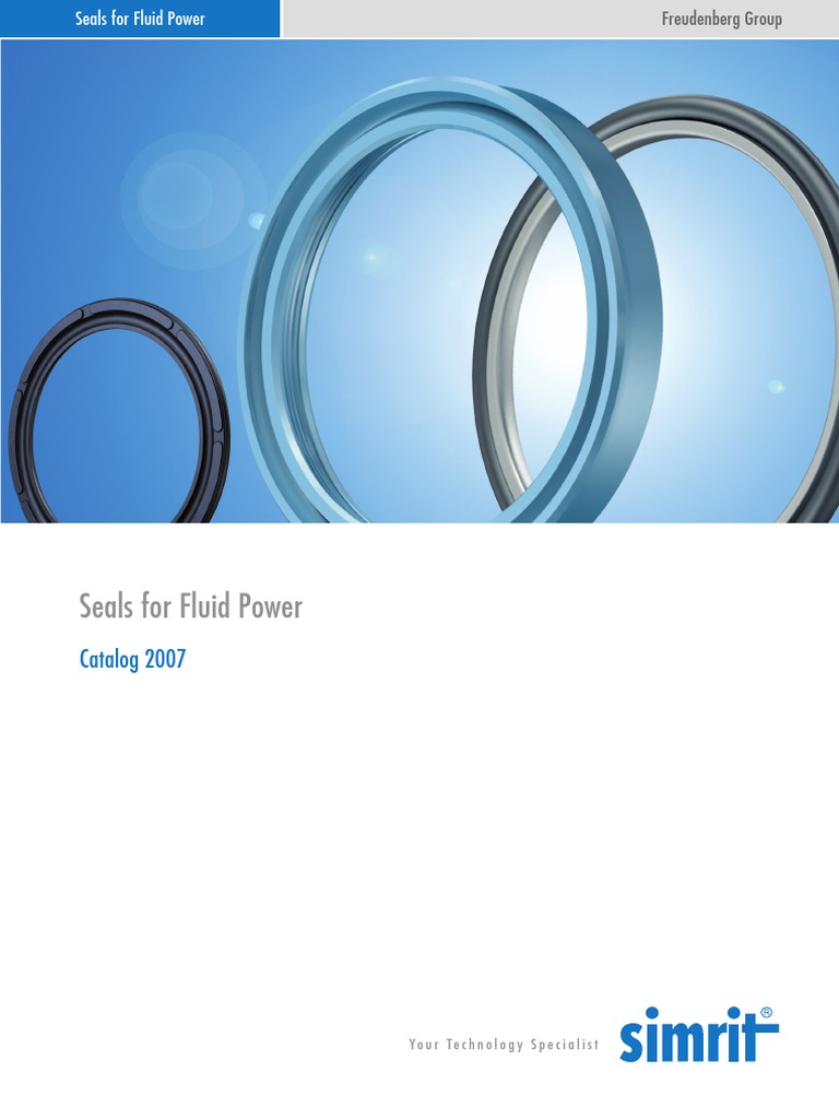 Simrit Seals For Fluid Power (Hydraulics Catalog 2007) PDF