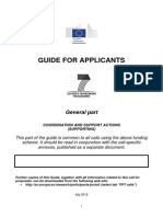 Guide For Applicants: General Part