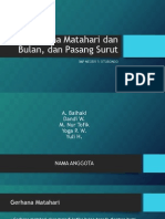 Gerhana Matahari Dan Bulan, Dan Pasang Surut