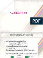 Thermal SiO2 Properties and Oxidation Process