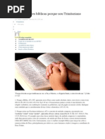 10 boas razões bíblicas porque sou Trinitariano