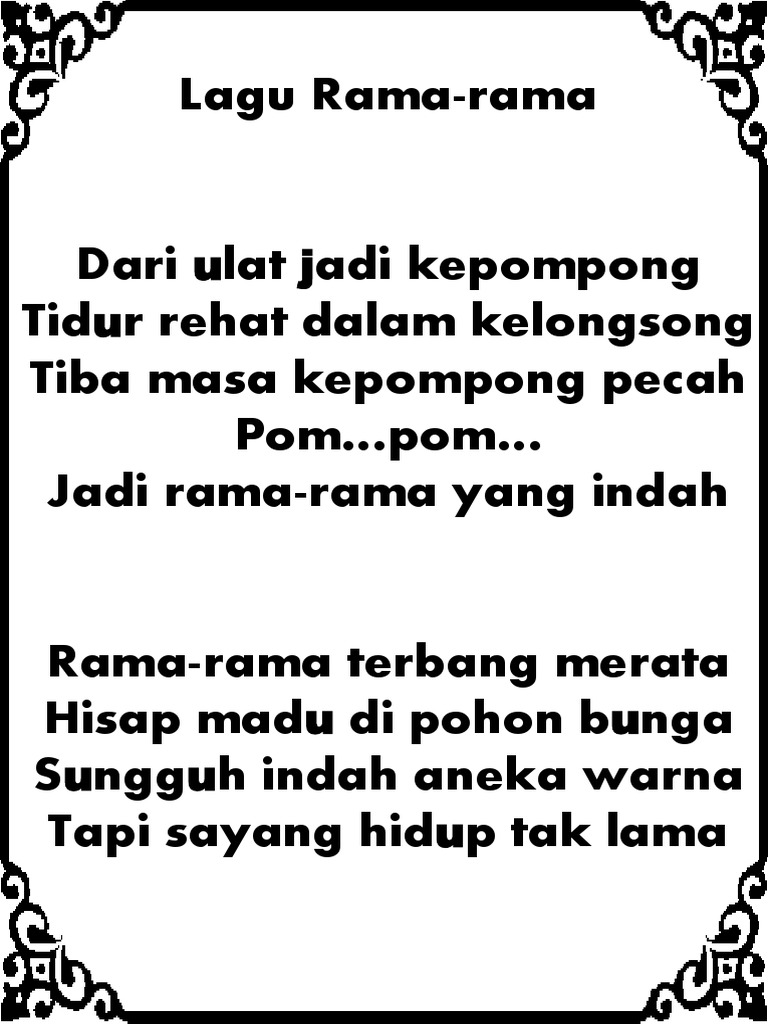 Lagu Rama Rama  PDF