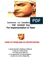 Lessons in Leadership - The Lagaan Way - For Implementation in Team