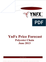 YnFx Polyester Price Forecast - June 2013