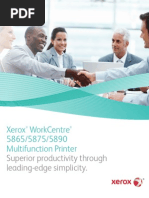 Xerox Workcentre 5865/5875/5890 Multifunction Printer: Superior Productivity Through Leading-Edge Simplicity