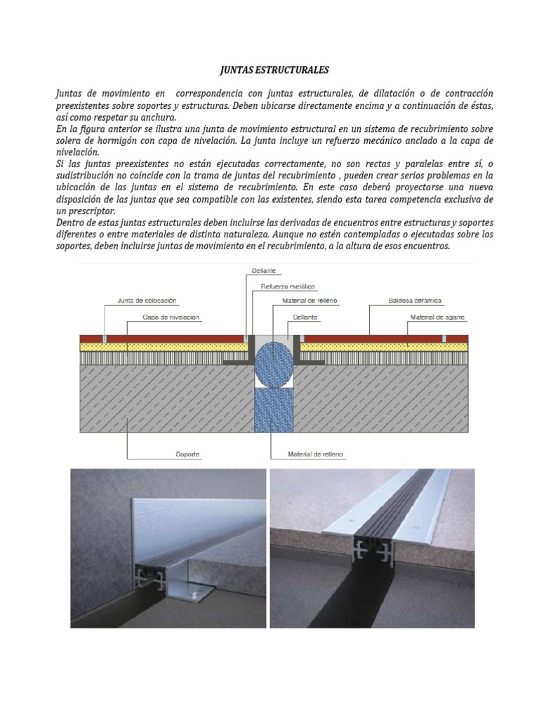 Juntas Estructurales: Diseño y Consideraciones | PDF