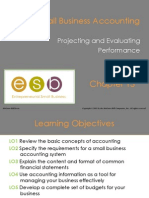 Small Business Accounting: Projecting and Evaluating Performance
