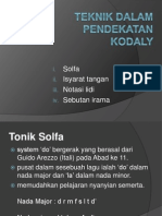 Teknik Dalam Pendekatan Kodaly