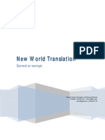 New World Translation Correct or Corrupt