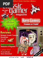 Download Classic Gamer Magazine Volume 2 Issue 1 by cgmcav SN2091511 doc pdf