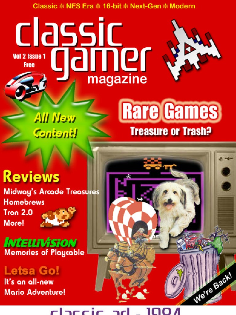 Classic Gamer Magazine Volume 2, Issue 1 | PDF | Video Games | Leisure
