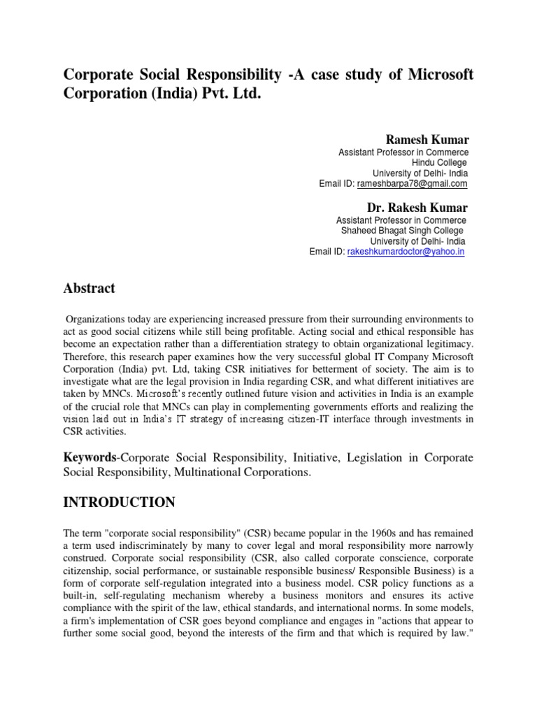csr.......final | Corporate Social Responsibility | Accessibility