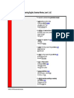 E-Learning English, Grammar Review, Level 1, A-Z: Subject