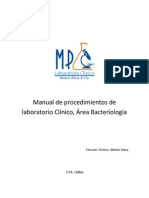 Manual de Procedimientos de Laboratorio Clínico en Área Bacteriología