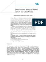 Qualification of Phased Arrays To ASME Section V and Other Codes