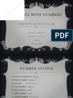 Working With Numbers: Group I Math Igcse