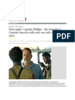 First Night: Captain Phillips - The Somalis Vs Captain America Tells Only One Side of The Pirate Story
