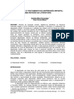 A Etiologia e o Tratamento Da Depressao Infantil Uma Revisao Da Literatura