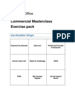 Commercial Masterclass Exercise Pack: Ice-Breaker Bingo