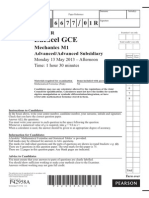 Edexcel GCE: Mechanics M1