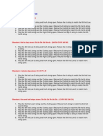 Standard To Other Tunings Reference