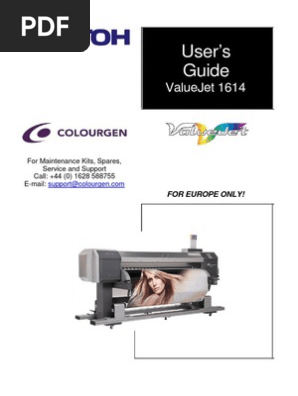 Mutoh ValueJet 1614 User Guide