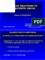 Allergic Reactions To Anaesthetic Drugs