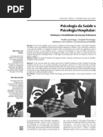 Artigo - Psicologia Da Saúde X Psicologia Hospitalar (Definições E Possibilidades De Inserção Profissional)
