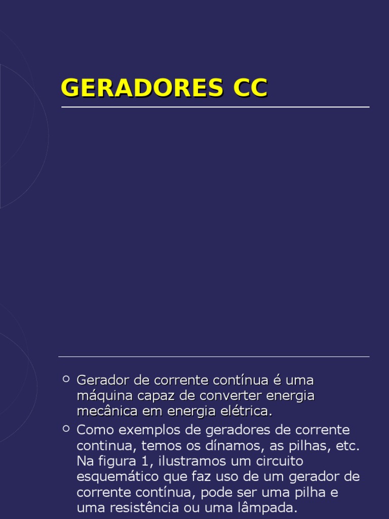 GERADORES CC