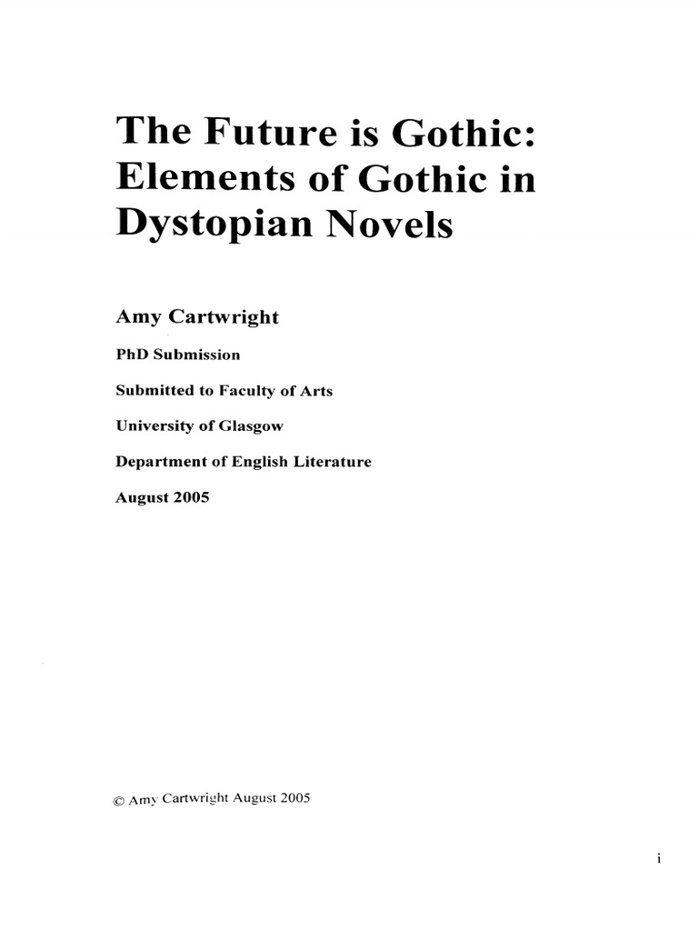 Gothic Dystopia | PDF | Utopian And Dystopian Fiction | Herland (Novel)