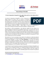 Nota de Prensa #04 - 2013