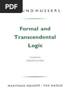 Download Husserl Trans Cairns - Formal and Transcendental Logic by IMM SN209194986 doc pdf