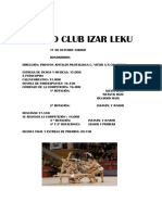 Orden Provisional Torneo Izar Leku