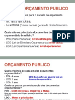 Orçamento público: bases jurídicas e documentos