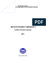 Meteoroloski Godisnjak 1 - Klimatoloski Podaci - 2001 PDF