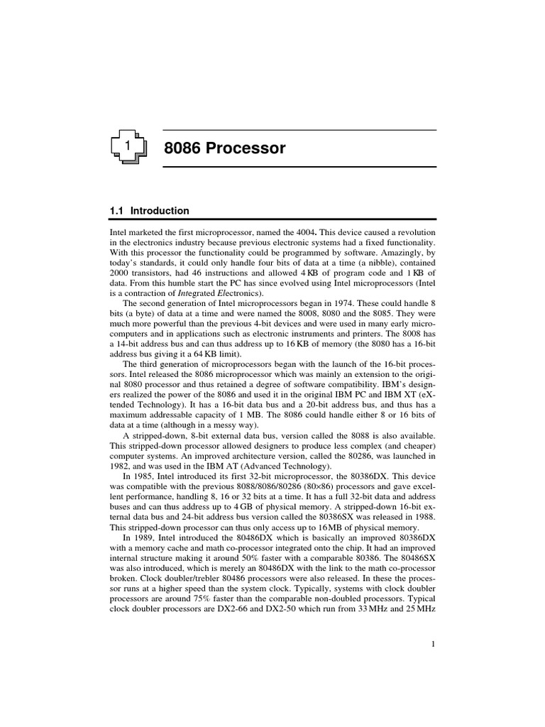 8086overview NEW | PDF